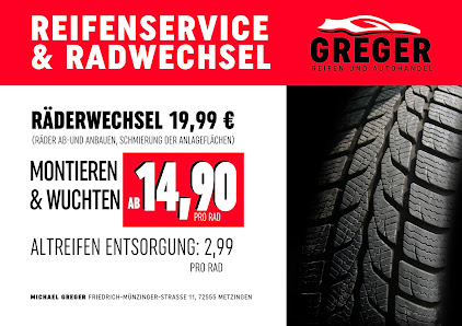 Greger Reifenmontageservice und Autohandel