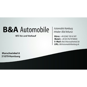 B&A Automobile Hamburg Verkauf -- Ihr zuverlässiger Abschlepp-und Transportservice/Überführung