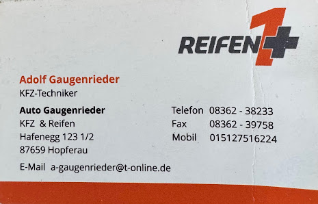 Auto Gaugenrieder Reifenservice 1+