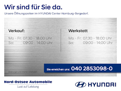 Nord-Ostsee Automobile Hyundai Center Hamburg-Bergedorf