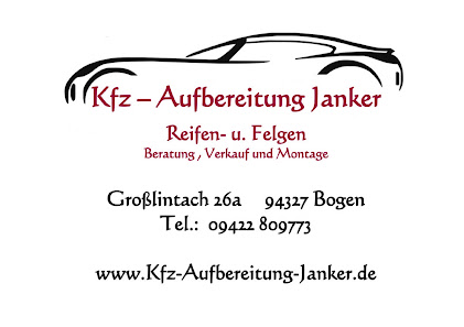 Kfz-Aufbereitung/ Reifen Janker Bogen, Reifen u. Felgen - Verkauf u. Montage, Reifendruckkontrollsystem, Motorradreifen
