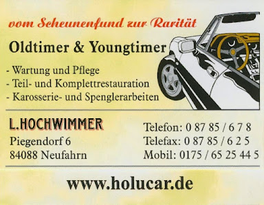 Oldtimer Restauration Ludwig Hochwimmer HoLuCar
