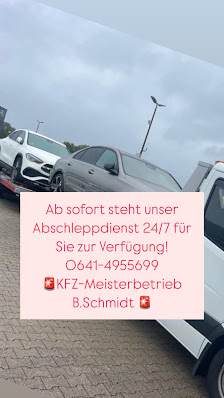 Abschleppdienst 24H-Kfz Meisterbetrieb B.Schmidt GmbH
