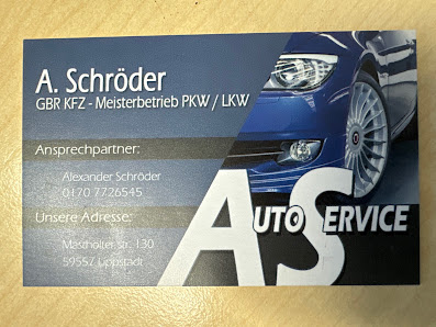 A. Schröder KFZ-Meisterbetrieb