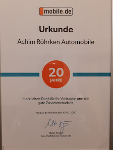 Achim Röhrken Automobile